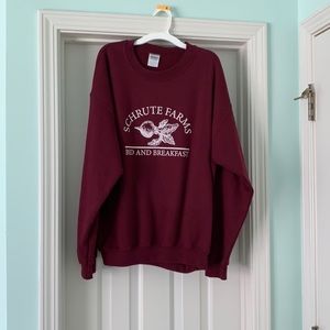 The Office Schrute Farms Maroon Sweatshirt